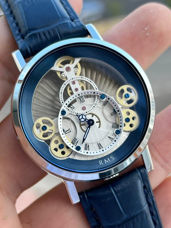 Romanson Deri Kordon İç Fonksiyonları Aktif Özel Seri 5 Atm Suya Dayanıklı Erkek Kol Saati AG1355.12 - 4