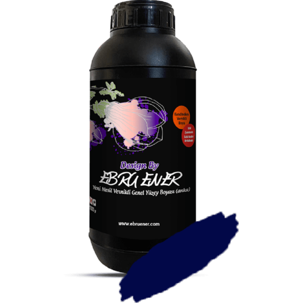 Ebru Ener Anka Vernikli Genel Yüzey Boyası Lacivert 1000 gr.