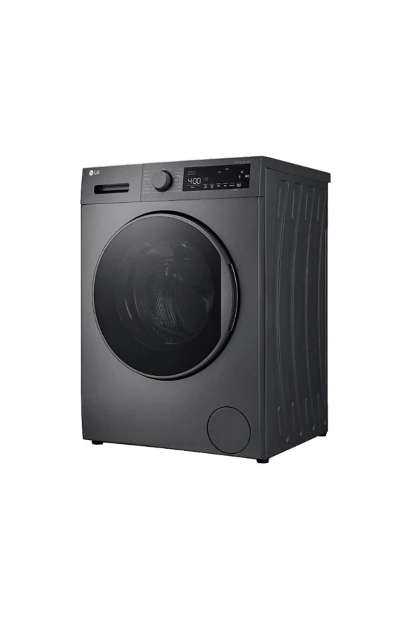 LG F4T2VYM1S.ADSPLTK A Enerji Sınıfı 9 kg 1400 Devir Buharlı Çamaşır Makinesi Gri - Resim 3