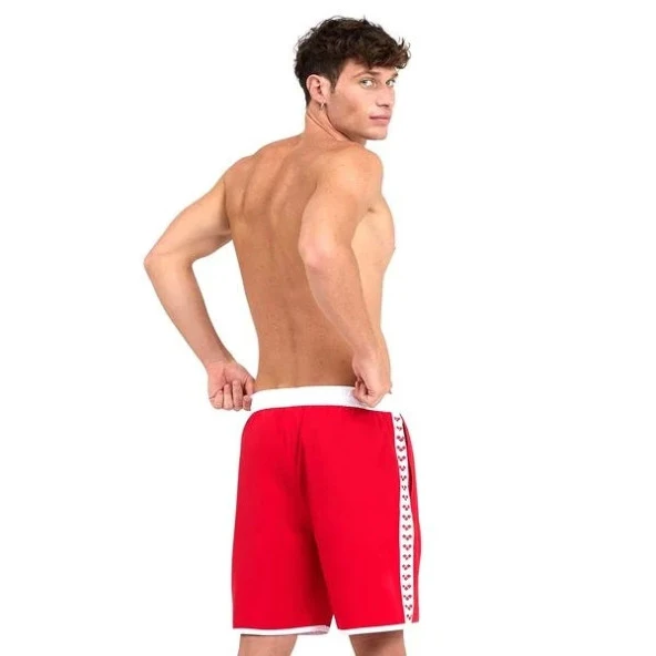 Arena Icons Team Stripe Erkek Kırmızı Bermuda Şort 004298410 - 3