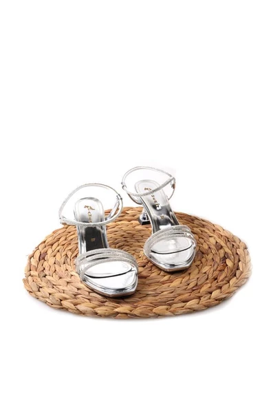 Papuçcity Tamer 02882 6 Cm Topuklu Kadın Abiye Sandalet Ayakkabı - 6