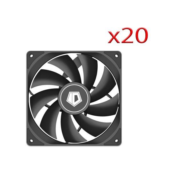 ID-COOLING XF-12025-SD-K 4Pin PWM 120mm 20'li Kasa Fanı Avantajlı Paket