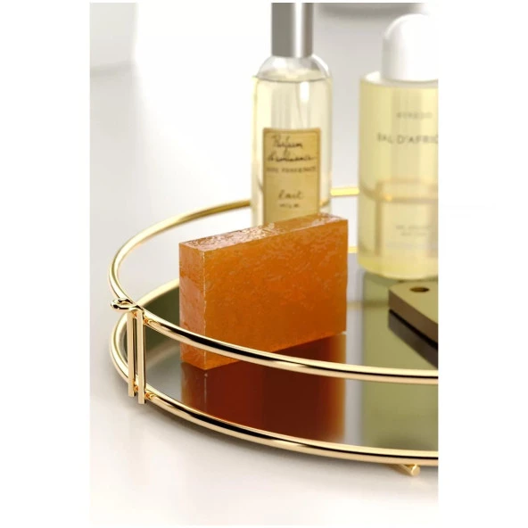 Tekno Tel EG-212 Tek Katlı Banyo Aksesuar Sunum Rafı Altın - 2