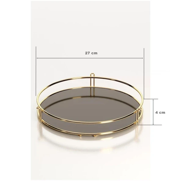 Tekno Tel EG-212 Tek Katlı Banyo Aksesuar Sunum Rafı Altın - 3