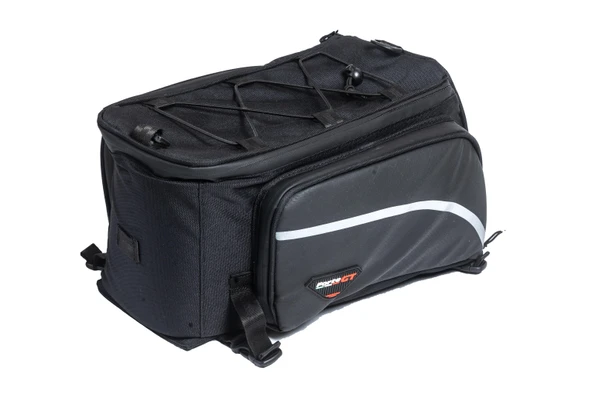 FORTE GT BİSİKLET KÖRÜKLÜ HEYBE BAGAJ ÜSTÜ ÇANTA SİYAH ürün görseli 1