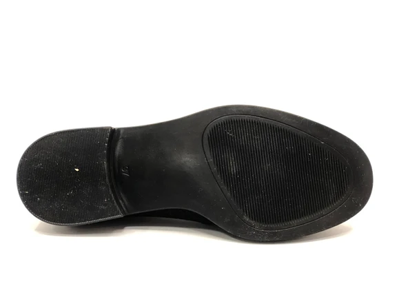 Feles Toka Detaylı Triko Loafer Kadın Babet Ayakkabı - Resim 23