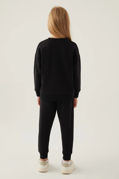 Barbie Lisanslı 1764 Sweatshirt ve Pantolon Alt Üst Kız Çocuk Eşofman Takımı - Resim 17