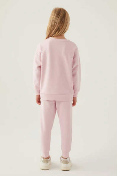 Barbie Lisanslı 1764 Sweatshirt ve Pantolon Alt Üst Kız Çocuk Eşofman Takımı - 7
