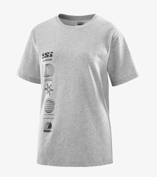 Salomon LC2233 Logo Combo SS Tee W Tişört Kadın T-Shirt - 3