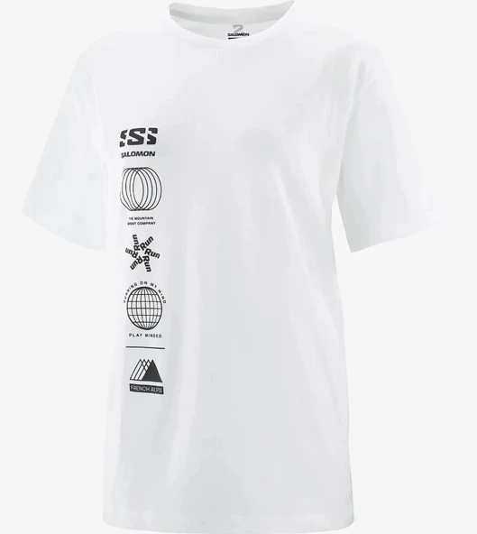 Salomon LC2233 Logo Combo SS Tee W Tişört Kadın T-Shirt