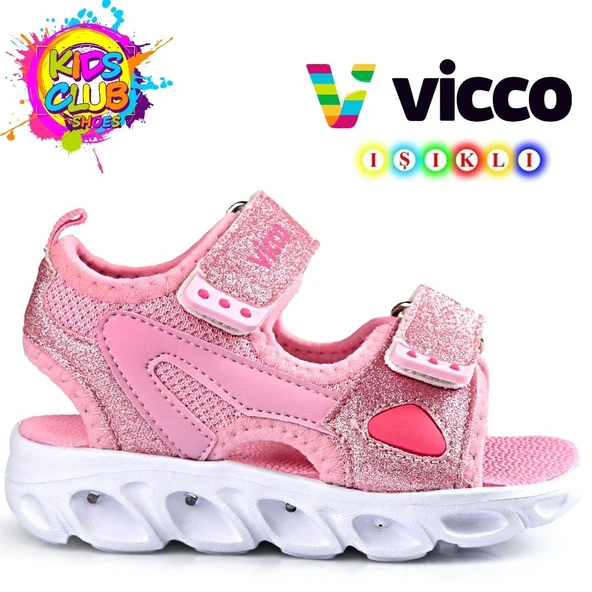 Vicco Roy Işıklı Ortopedik Çocuk Sandalet - Resim 10