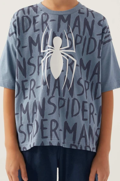 Spıderman Lisanslı D4877 Bug T-Shirt ve Kapri Alt Üst Erkek Çocuk Takımı - 3