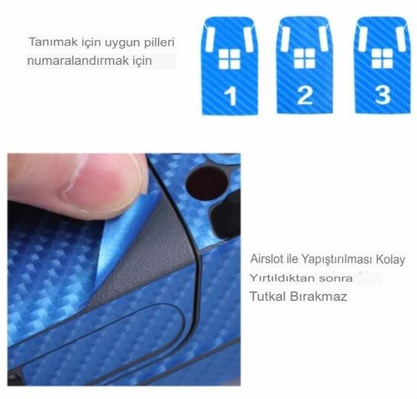 Dji Spark için Turuncu Karbon Grafik Su Geçirmez PVC Cilt Çıkartma Seti - 7