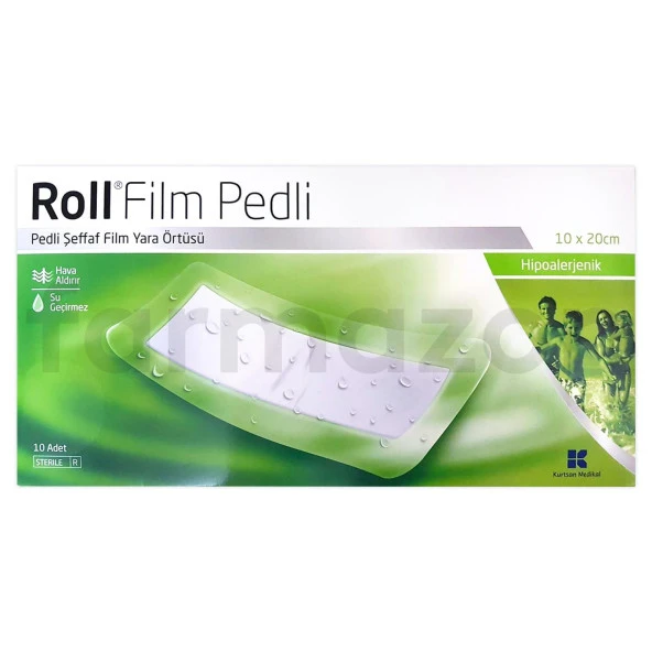 Roll Film Pedli Şeffaf Yara Örtüsü 10 x 20 cm