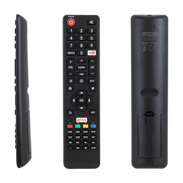 TESLA 06-532W54-TLA1XS YOUTUBE-NETFLIX TUŞLU LCD LED TV KUMANDA ürün görseli 1