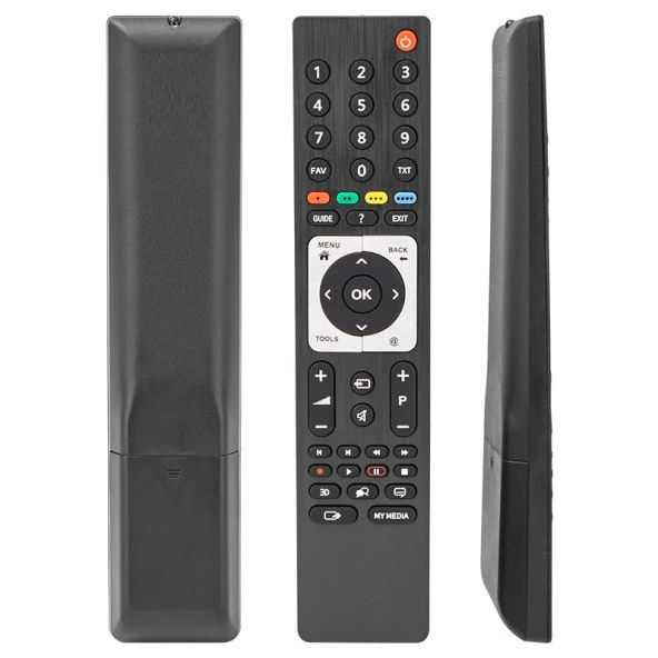 BEKO-GRUNDIG 3D METALİK GUIDE TUŞLU TS4187R-2 LCD KUMANDASI (RC3304805/01S-RM-L271)