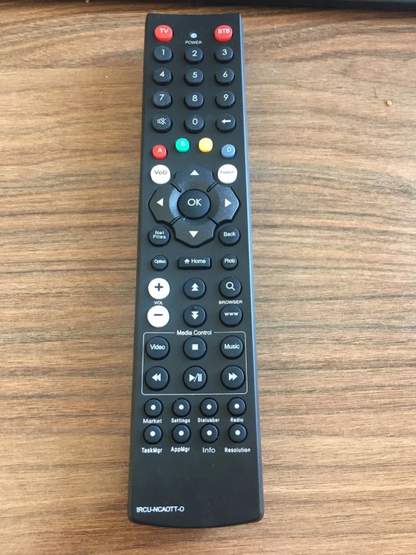 IRCU-NCAOTT-O VOD- FOXXUM TUŞLU LCD-LED TV KUMANDA ürün görseli 1