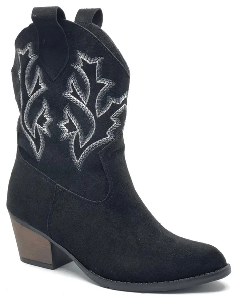 Asya Western Kısa Çizme Kovboy Kadın Kısa Çizme - Resim 7