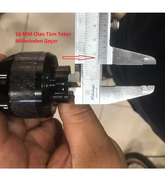 Motosiklet ,Scooter Ön Teker Koruma Takozu Karbon Detaylı (Gold Renk) 16 Mm Millere Uygun_Supermoto - Resim 2