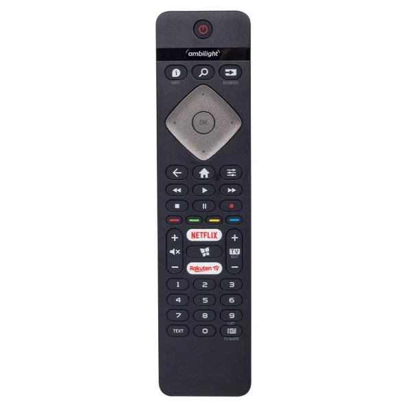PHILIPS AMBILIGHT NETFLIX-RAKUTEN TV TUŞLU 43PUS6504/62 LED TV KUMANDASI