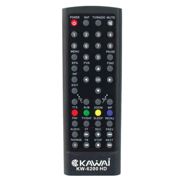 Kawai KW-6200 HD Uydu Alıcı Kumandası ürün görseli 1