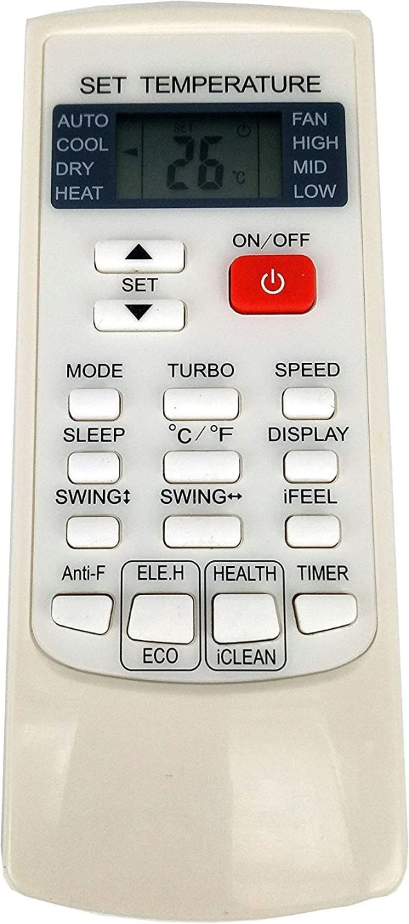 AUX YKR-H/102E KLİMA KUMANDASI
