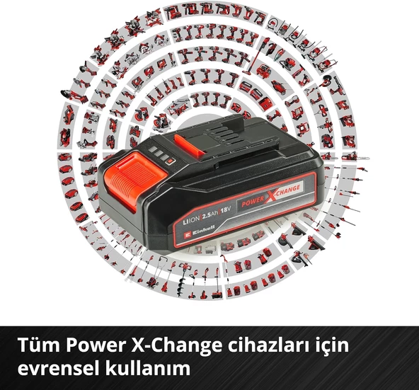 Einhell 18V 2.5Ah PXC Starter Kit 1x2.5 Ah Akü + Şarj Cihazı – 4512097 - 3