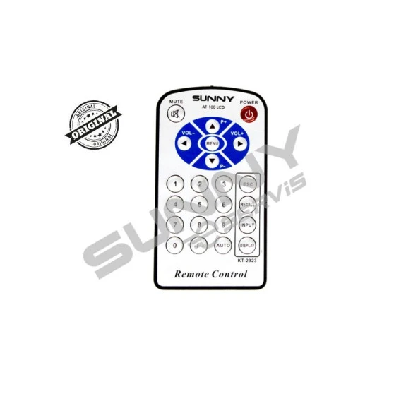 SUNNY OTO LCD TV KUMANDASI  - Models:AT100LCD ürün görseli 1