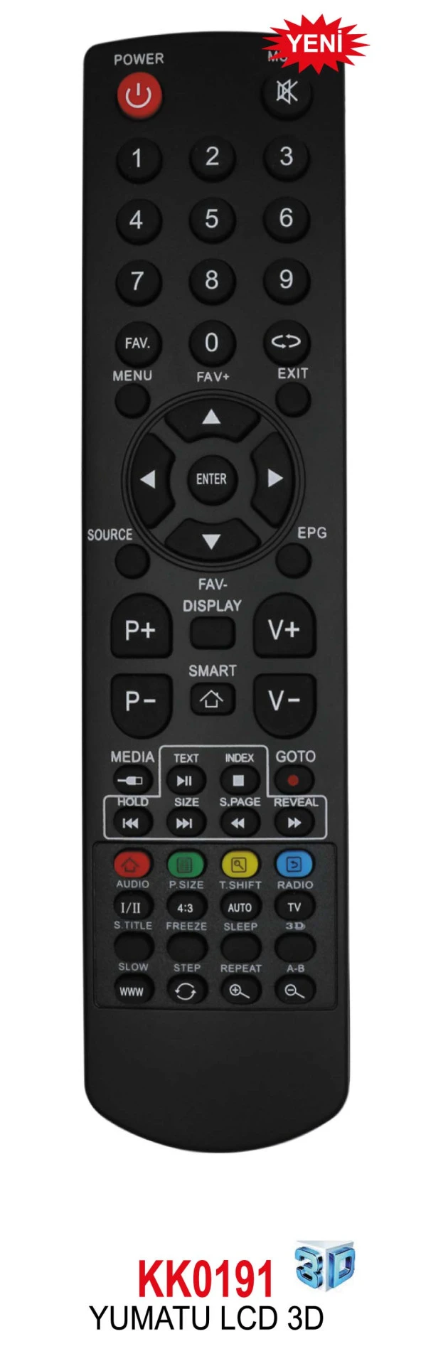 YUMATU 3D Lİ LCD-LED TV KUMANDA ürün görseli 1