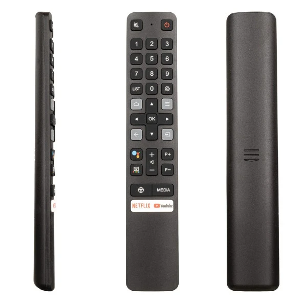 TCL KL RC901V NETFLIX-YOUTUBE TUŞLU  LCD LED TV KUMANDASI ürün görseli 1