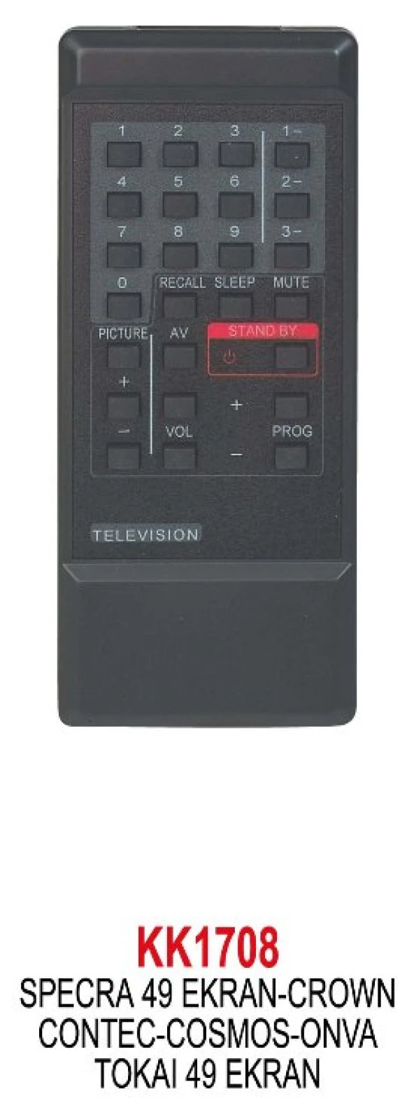 CROWN (SPECRA-CONTEC-COSMOS-ONWA) TV KUMANDASI