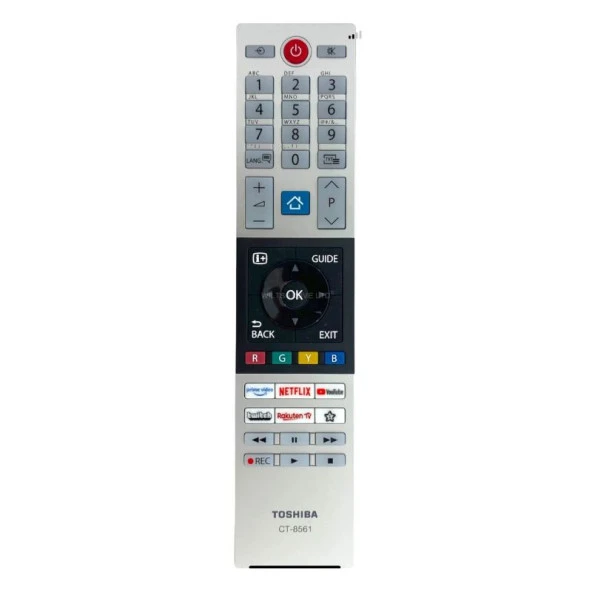 TOSHIBA CT-8561 prime video NETFLIX-YouTube-twitch-Rakuten TV TUŞLU LCD LED TV KUMANDA