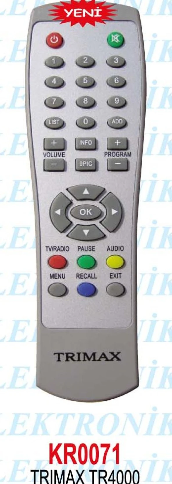 TRİMAX TR4000 UYDU KUMANDASI ürün görseli 1