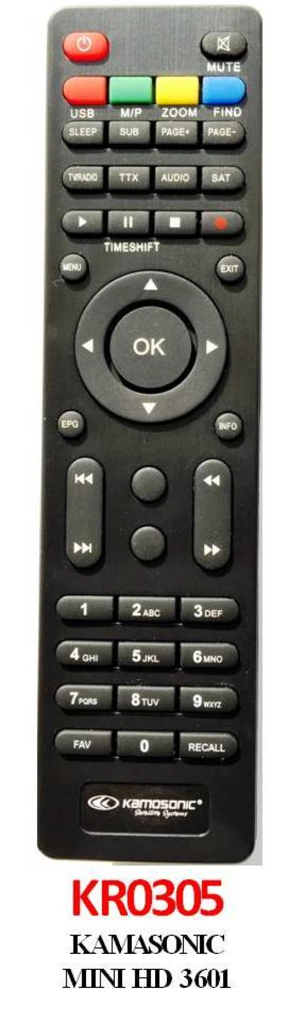 Kamosonic KS-HD3601 Uydu Alıcı Kumandası ürün görseli 1