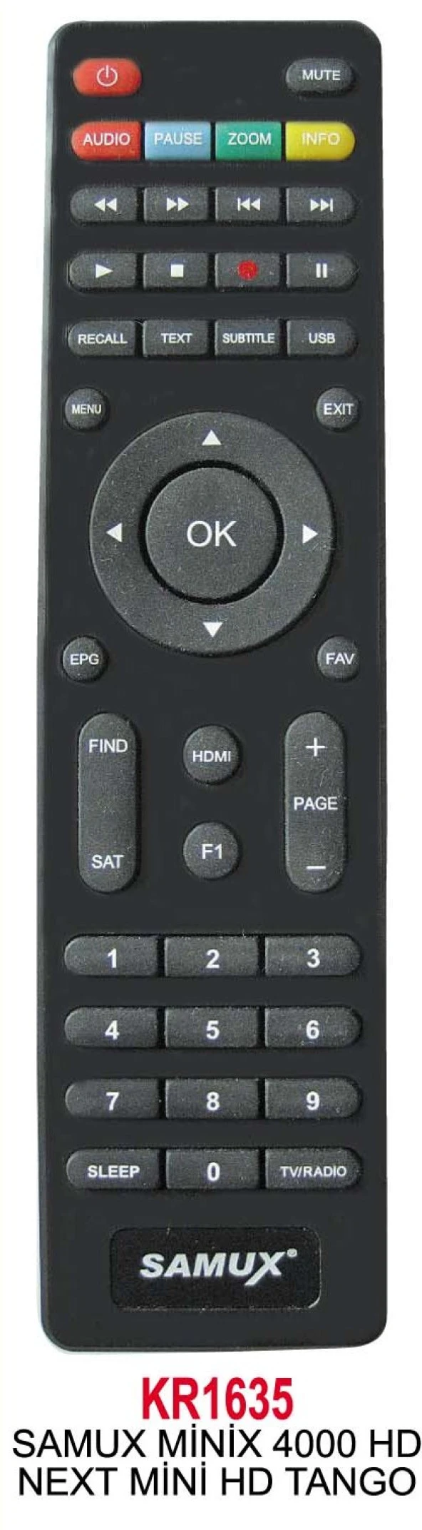 Samux HD Uydu Alıcı Kumandası 5582 ürün görseli 1