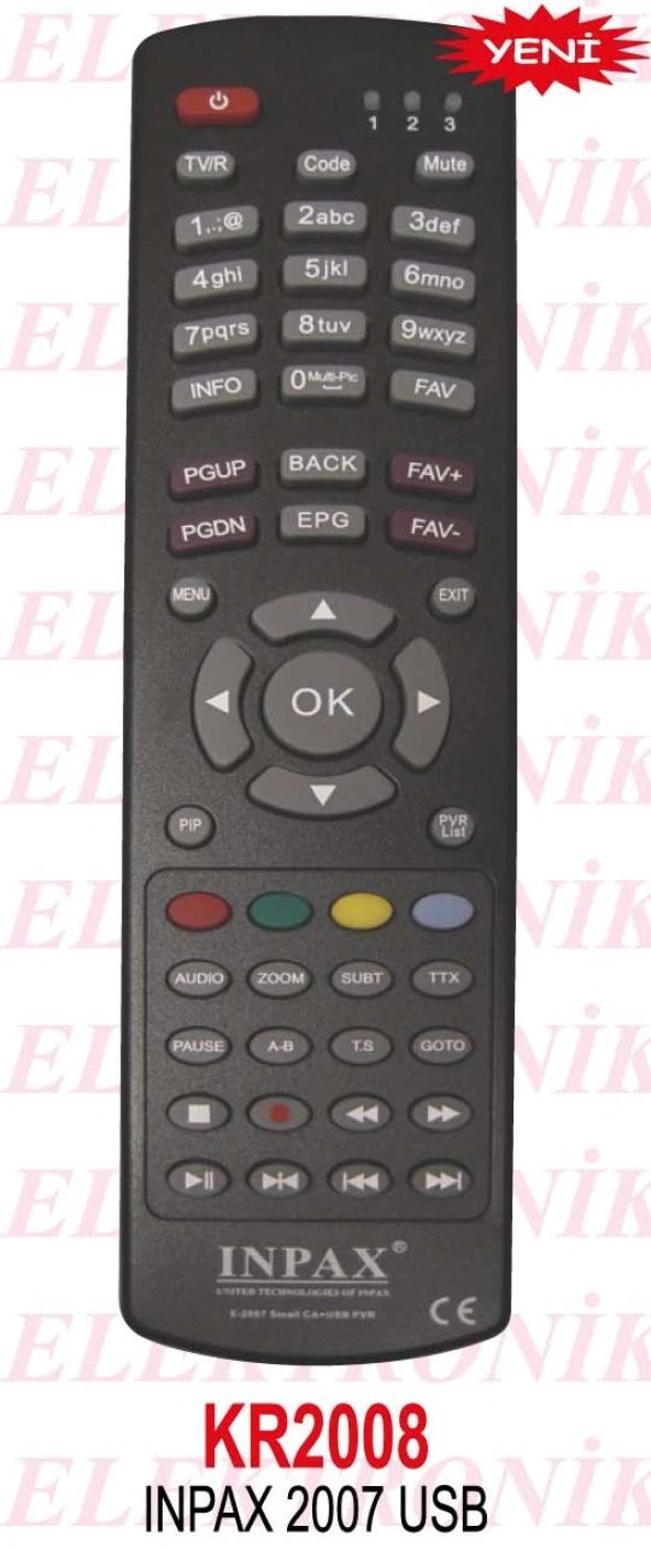 Inpax 2007 USB Uydu Alıcı Kumandası ürün görseli 1