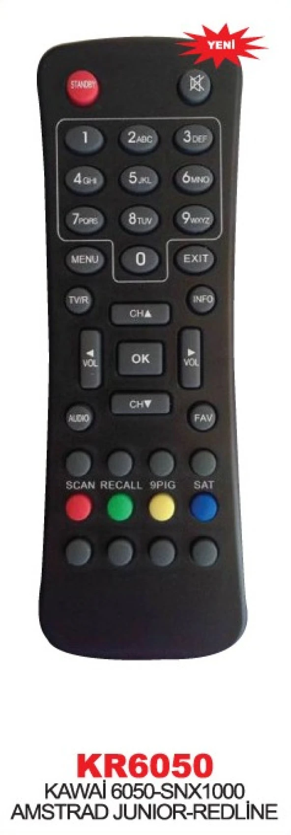 KAWAİ 6050 SNX1000 AMSTRAD JUNİOR REDLİNE UYDU KUMANDASI