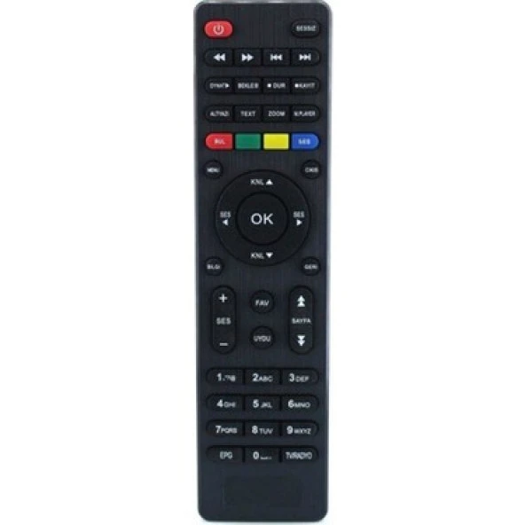 HOMETECH MERSAT VIP KORAX TECHNIKSAT POLAXTOR HD SLİM UYDU KUMANDASI