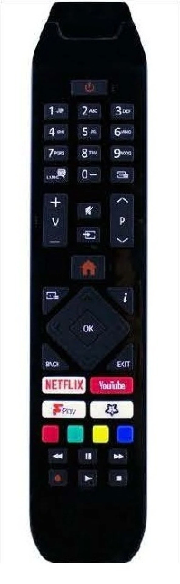 VESTEL RC A3 43141 NETFLIX-YOUTUBE PLAY TUŞLU LCD-LED TV KUMANDASI ürün görseli 1