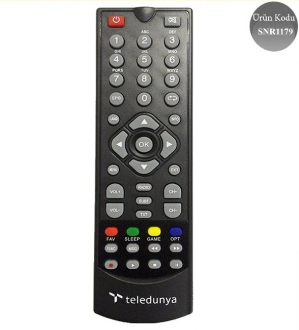 Teledünya 8800 HD Uydu Alıcı Kumandası ürün görseli 1