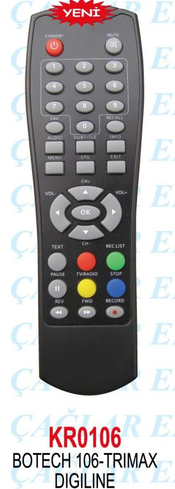 Botech Piko 106 Mini Uydu Alıcı Kumandası