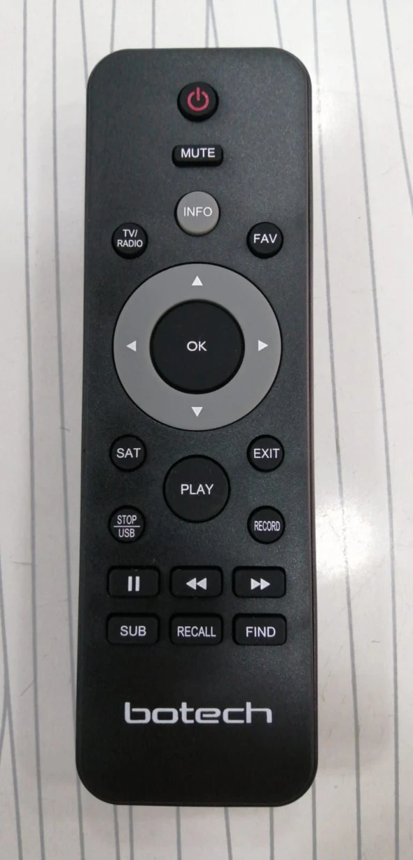 BOTECH PİKO 207 208 HD UYDU KUMANDASI