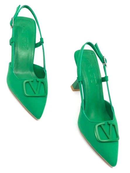 Feles Zara V Toka Kadın Topuklu Ayakkabı - Resim 9