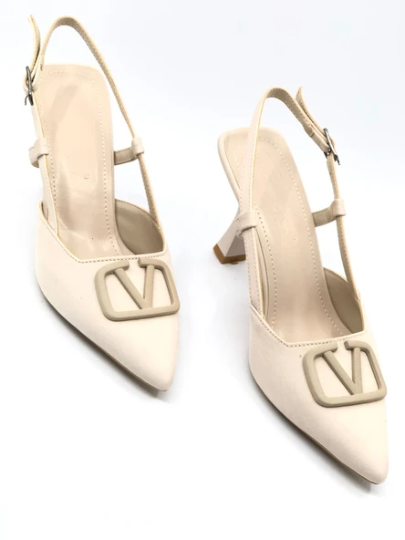 Feles Zara V Toka Kadın Topuklu Ayakkabı - Resim 6