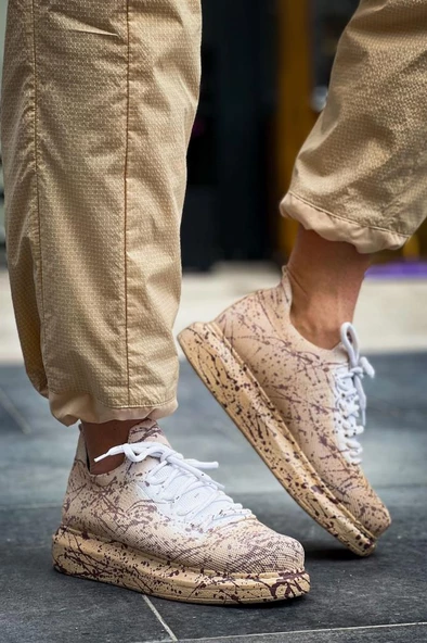 CH307 Renkli Tricot Erkek Ayakkabı Kum Splush - 5