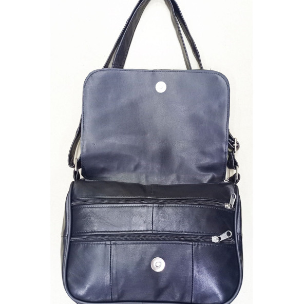 Hakiki deri bayan omuz çantası - Resim 2