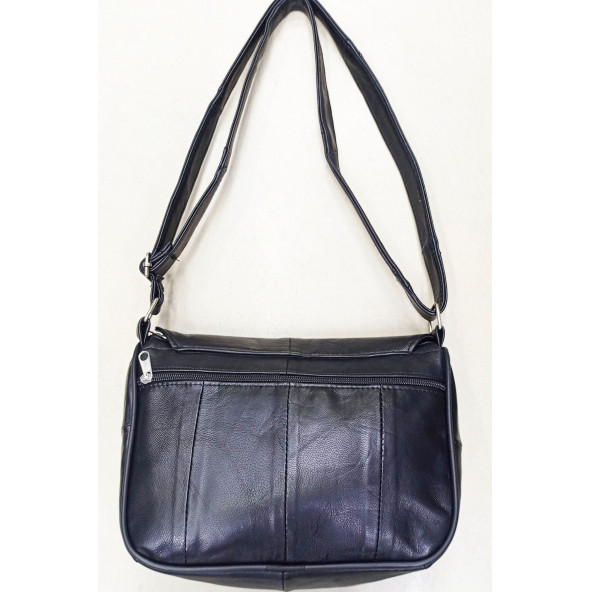 Hakiki deri bayan omuz çantası - Resim 3