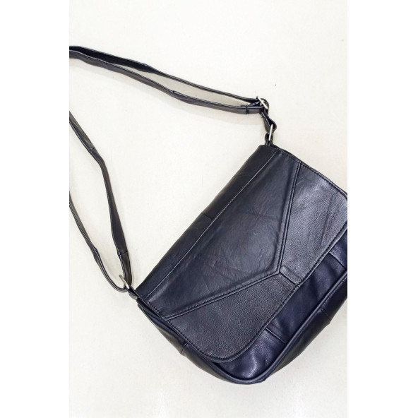 Hakiki deri bayan omuz çantası - Resim 4