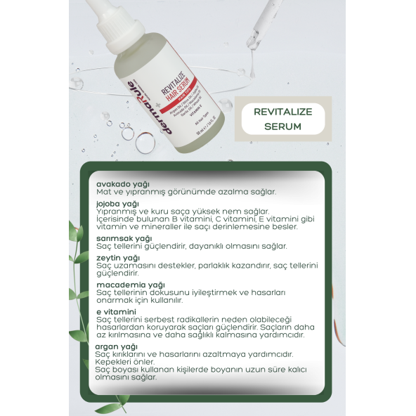 DERMARULE REVITALIZE HAIR SERUM - Resim 3
