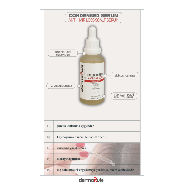 DERMARULE CONDENSED ANTI HAIR LOSS SCALP SERUM - Resim 4